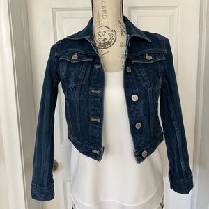 XXS banana republic cropped Jean jacket